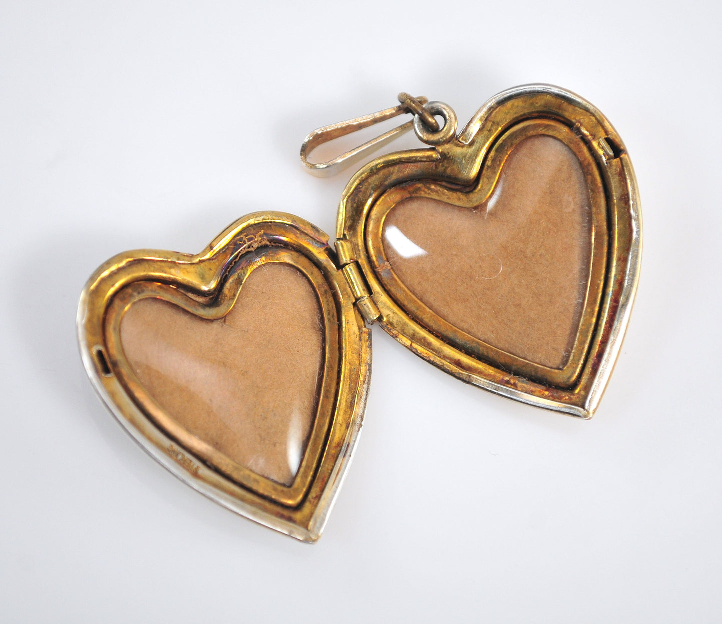 Large Vintage Sterling Silver US Navy Heart Locket