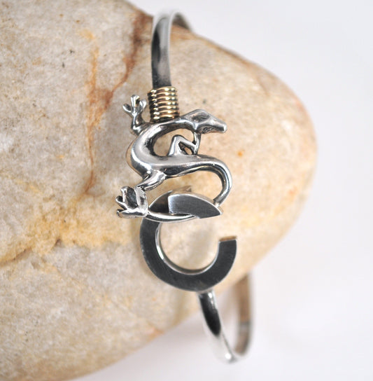 St. Croix Sterling Silver 14K Gold Island Hook Bracelet