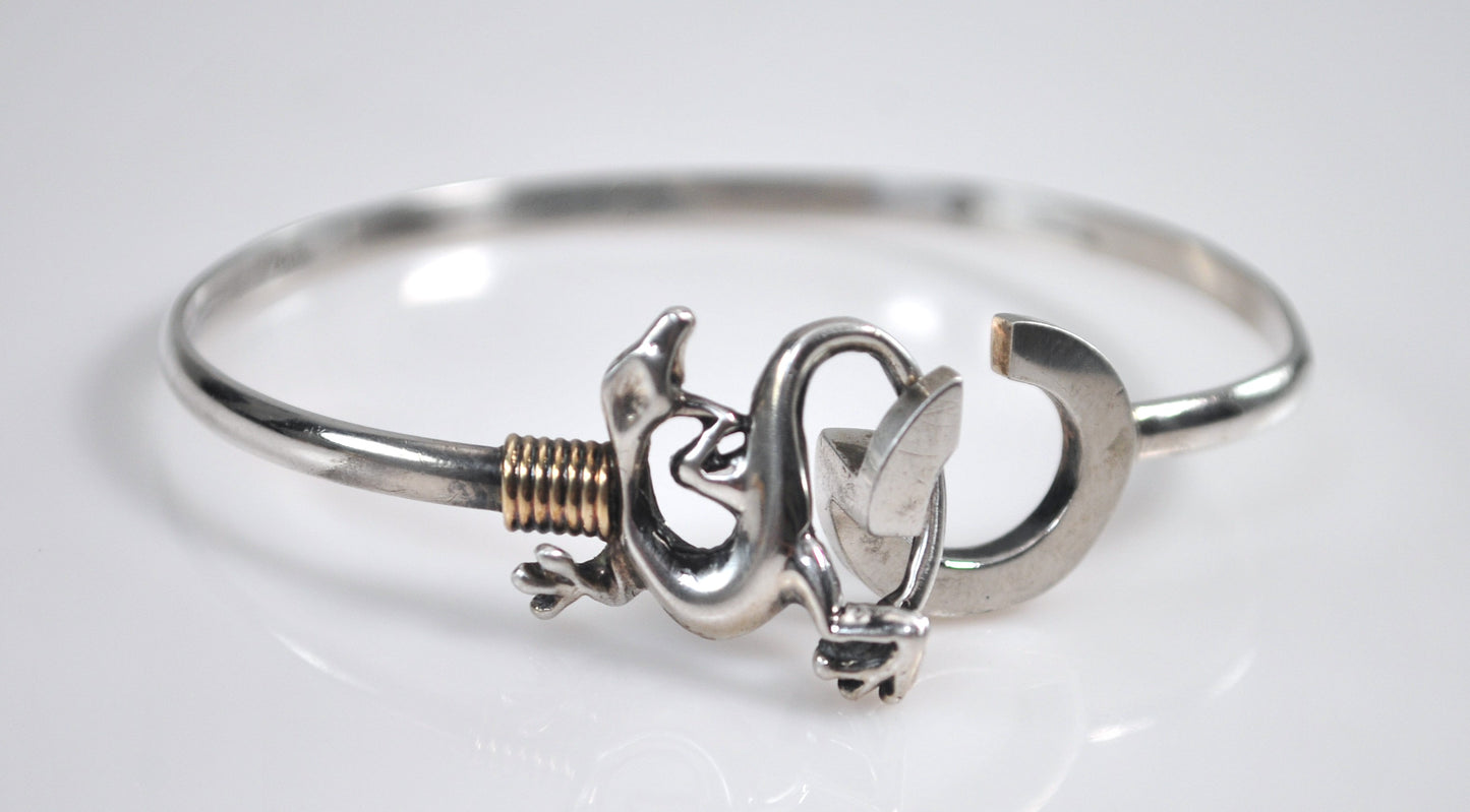 St. Croix Sterling Silver 14K Gold Island Hook Bracelet