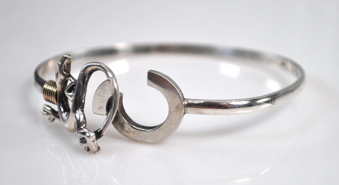 St. Croix Sterling Silver 14K Gold Island Hook Bracelet