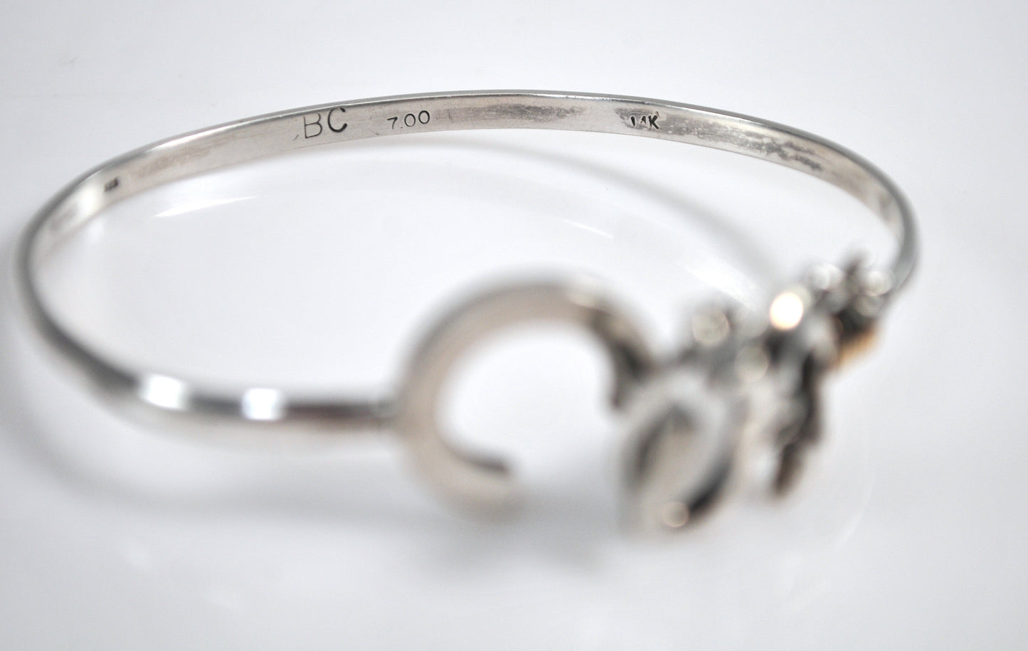 St. Croix Sterling Silver 14K Gold Island Hook Bracelet