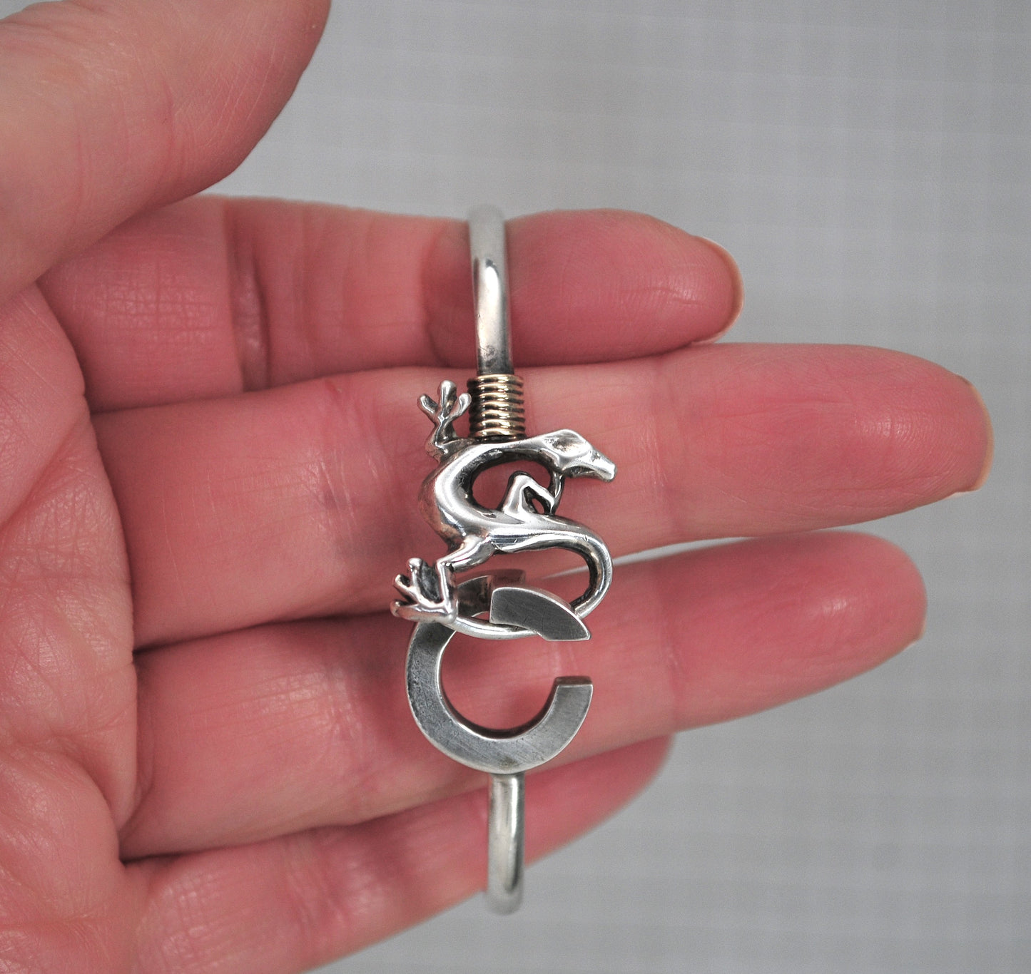 St. Croix Sterling Silver 14K Gold Island Hook Bracelet