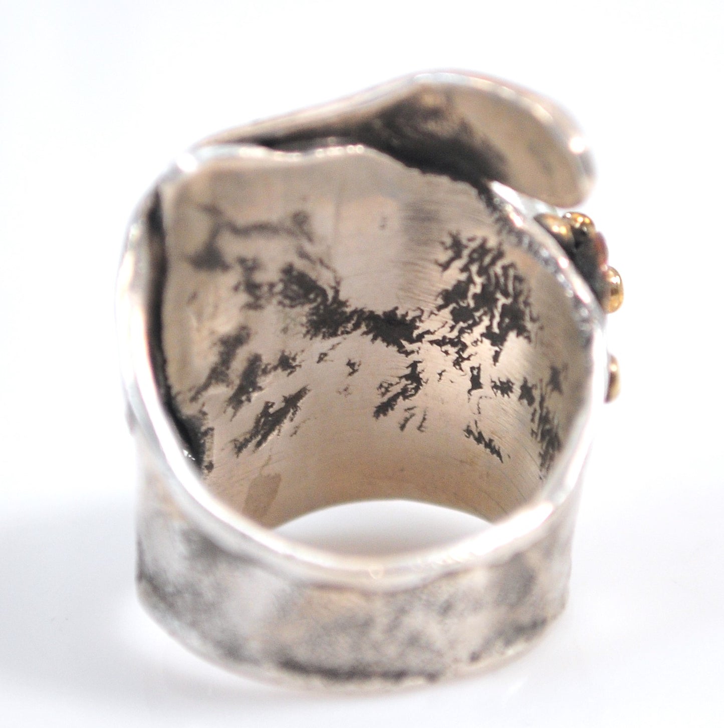 Artisan Sterling Silver Chunky Agate Ring