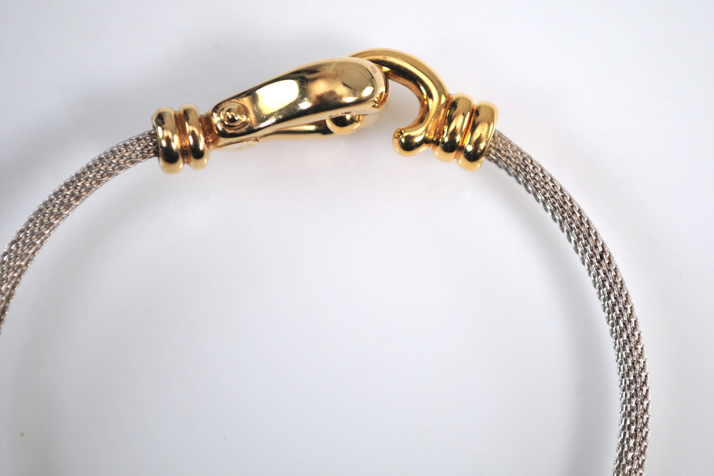 JTL Sterling Silver 14K Gold Hook Bangle Bracelet
