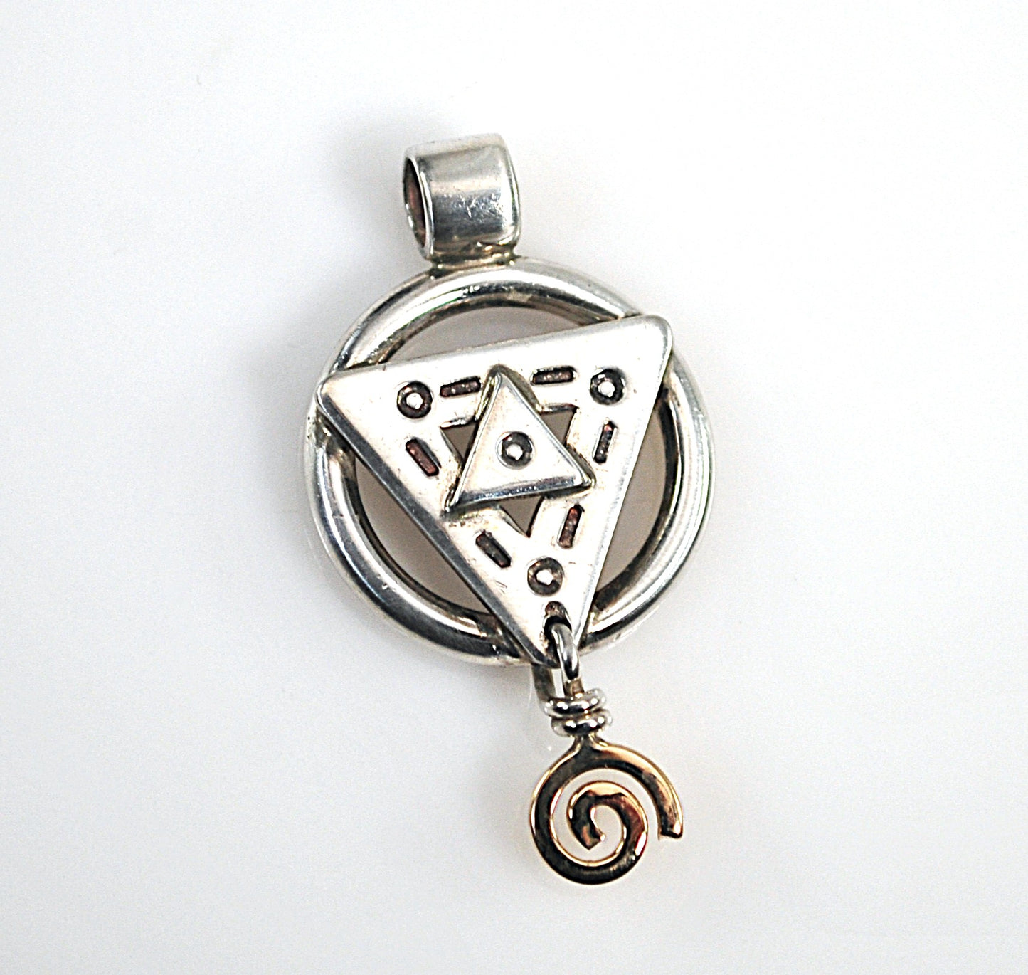 Sterling Silver 14K Gold Talisman Pendant