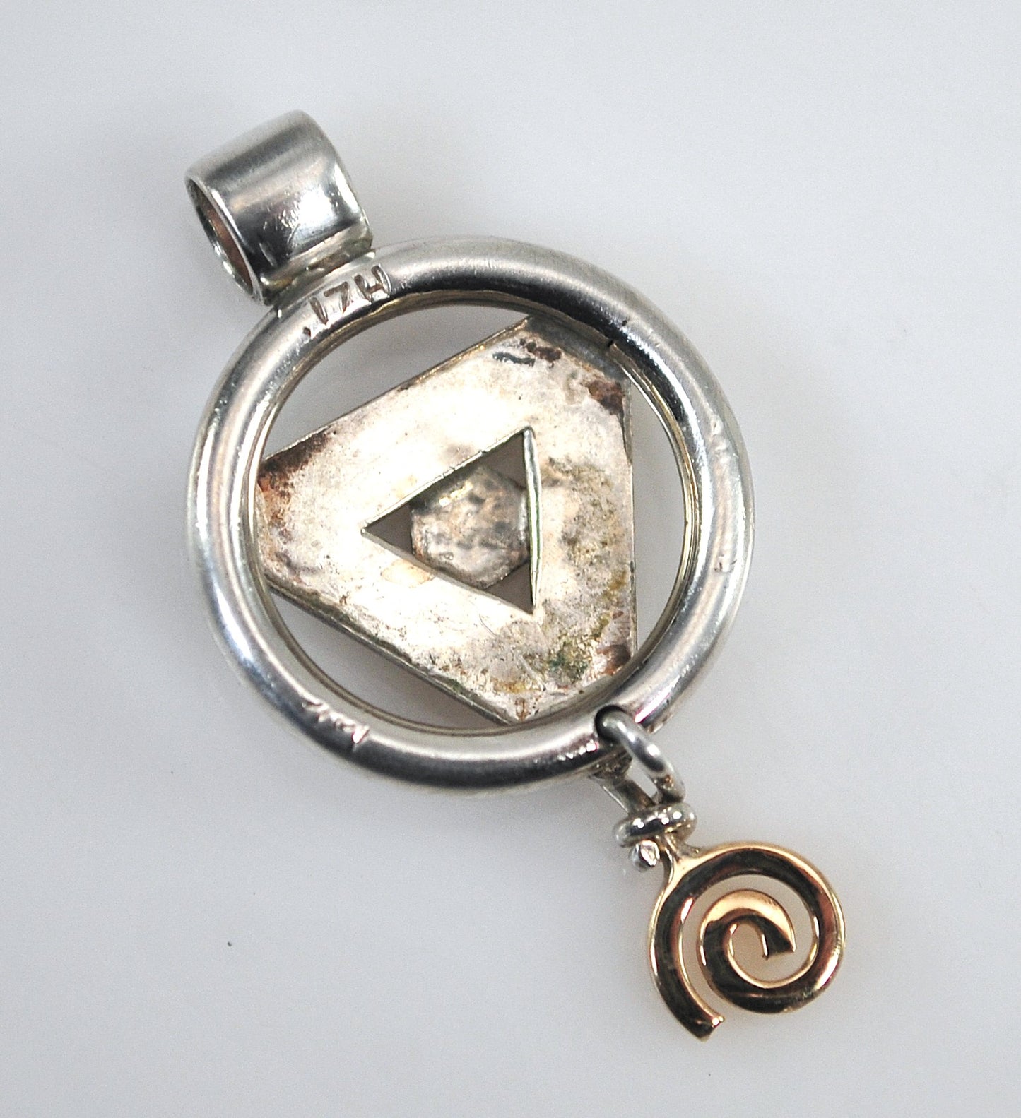 Sterling Silver 14K Gold Talisman Pendant