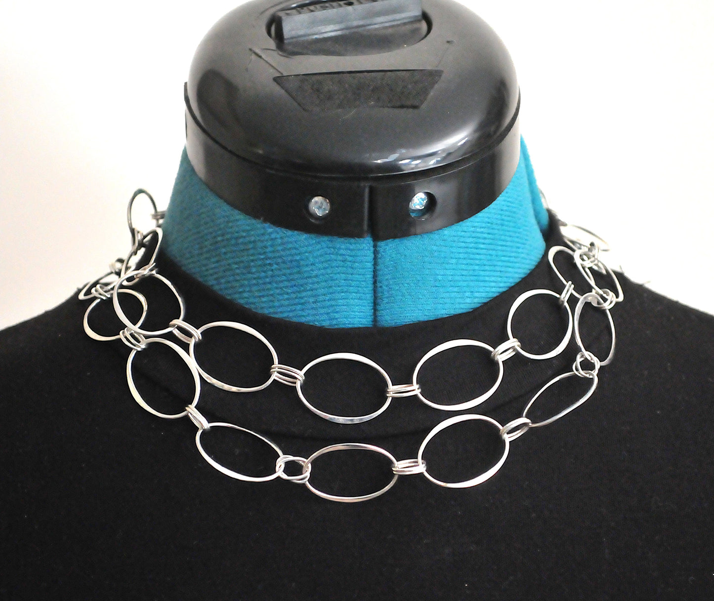RLM Studio Hammered Link Sterling Silver Necklace