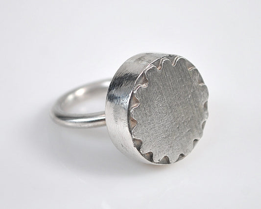 Artisan Sterling Silver Chunky Ring