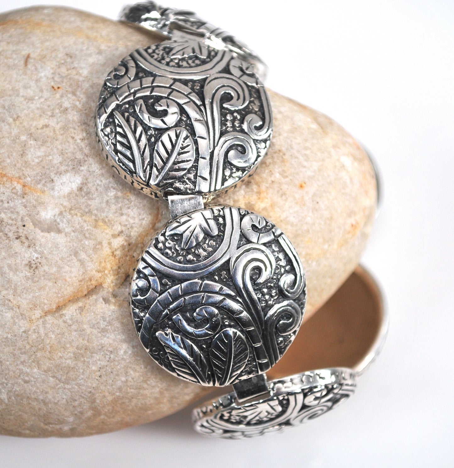 Silpada Sterling Silver Ancient Scroll Bracelet