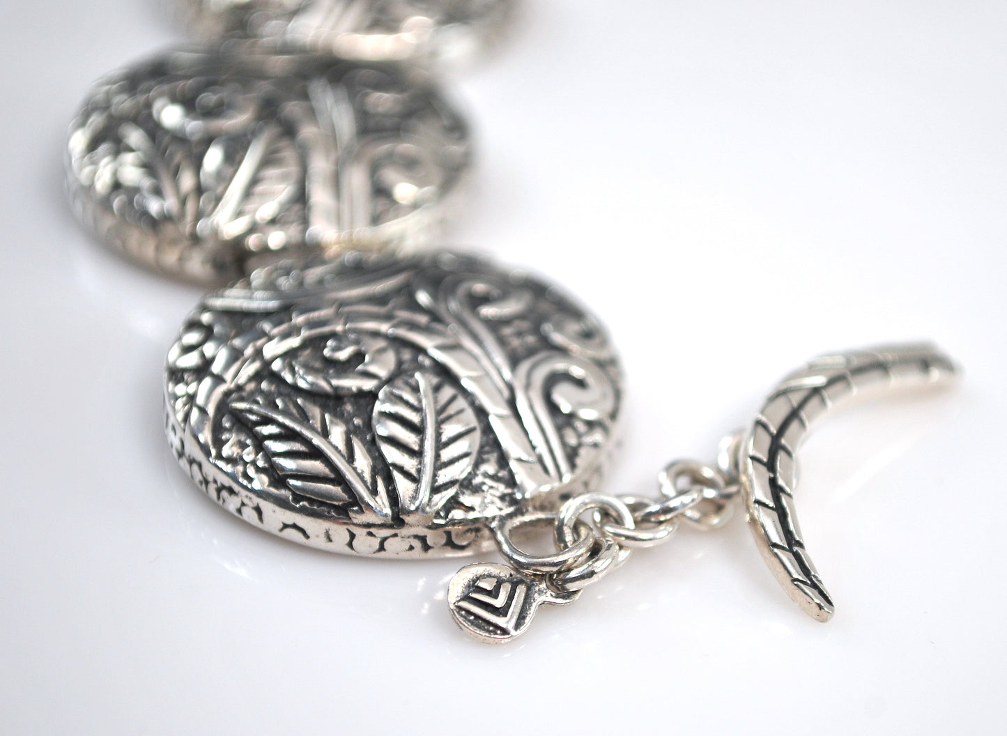 Silpada Sterling Silver Ancient Scroll Bracelet