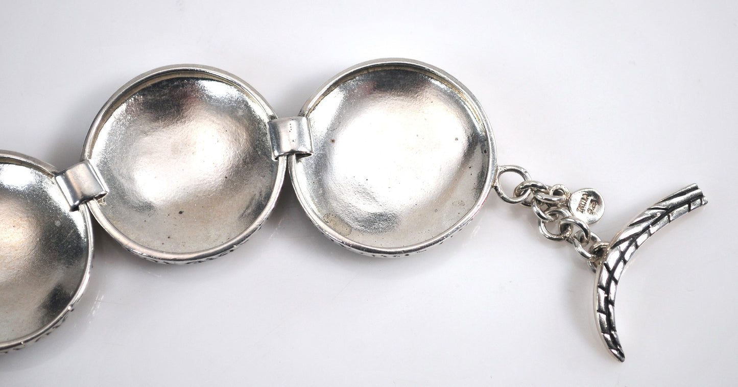 Silpada Sterling Silver Ancient Scroll Bracelet