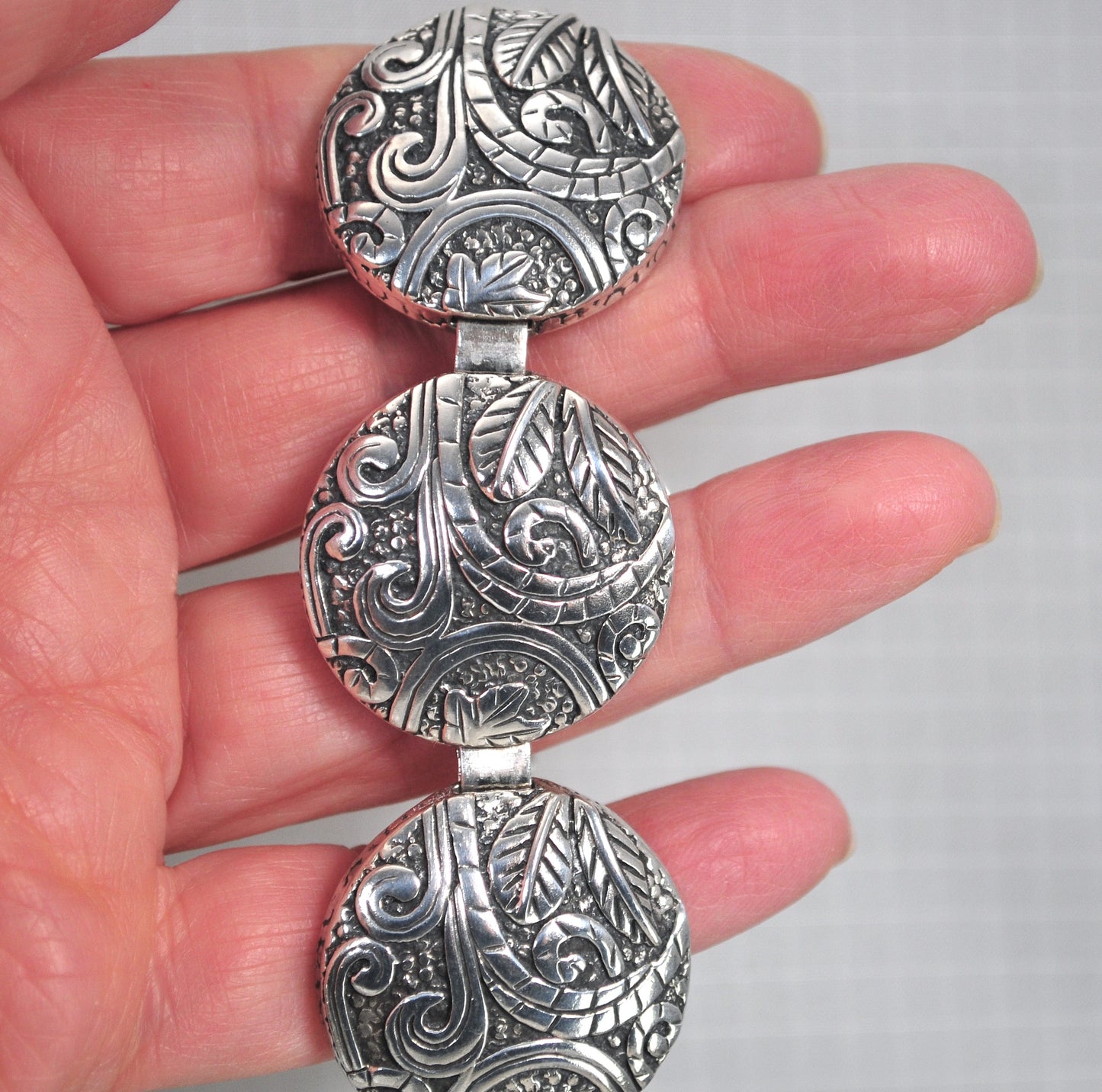 Silpada Sterling Silver Ancient Scroll Bracelet