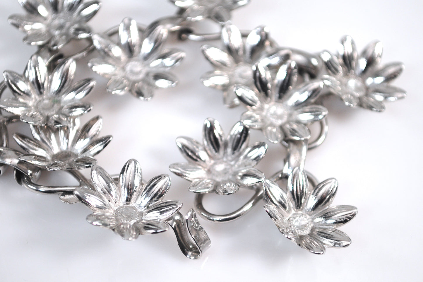 Old Crest Sterling Silver Flower Bracelet