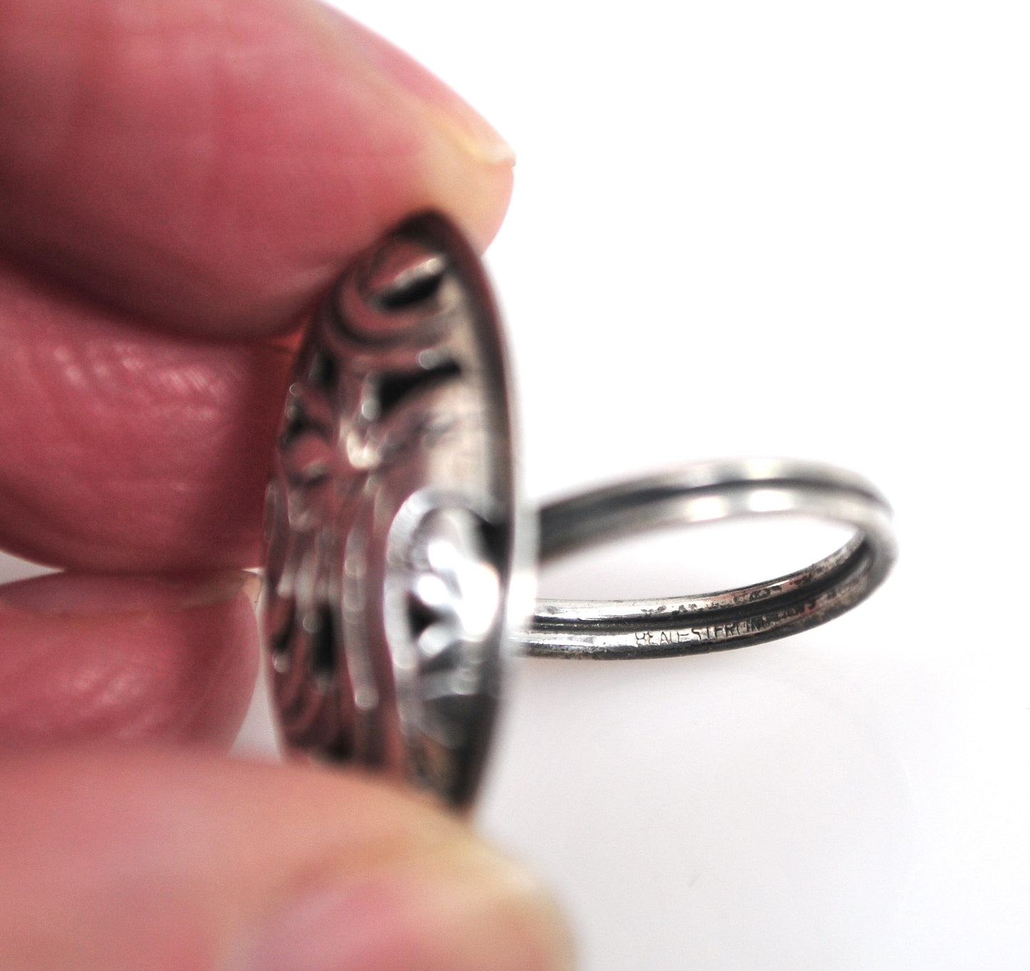 Adjustable Beau Sterling Silver Floral Ring