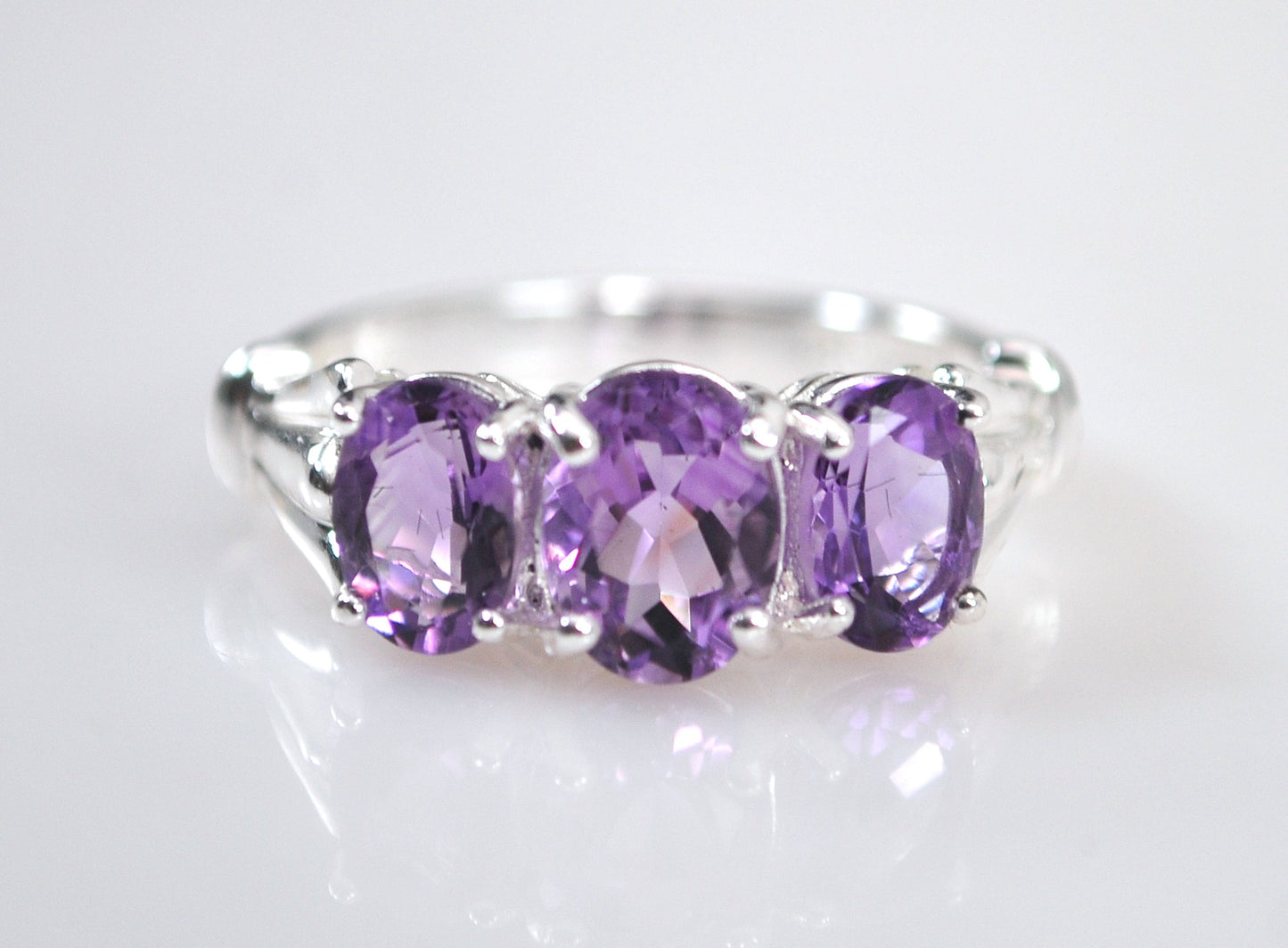 Ross Simons Sterling Silver Amethyst Ring