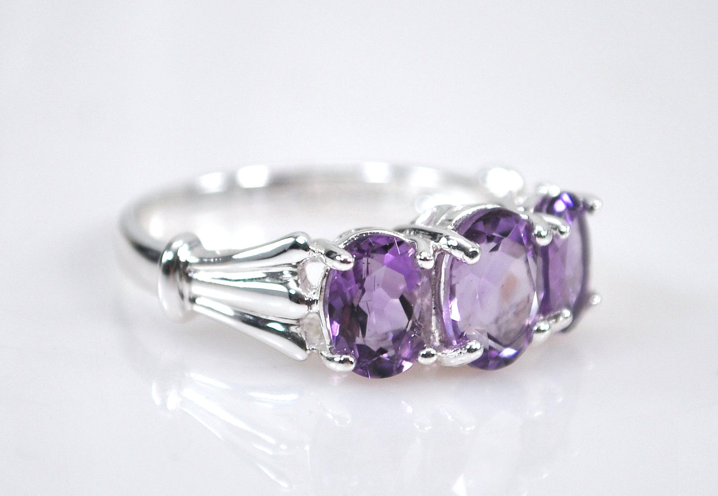 Ross Simons Sterling Silver Amethyst Ring