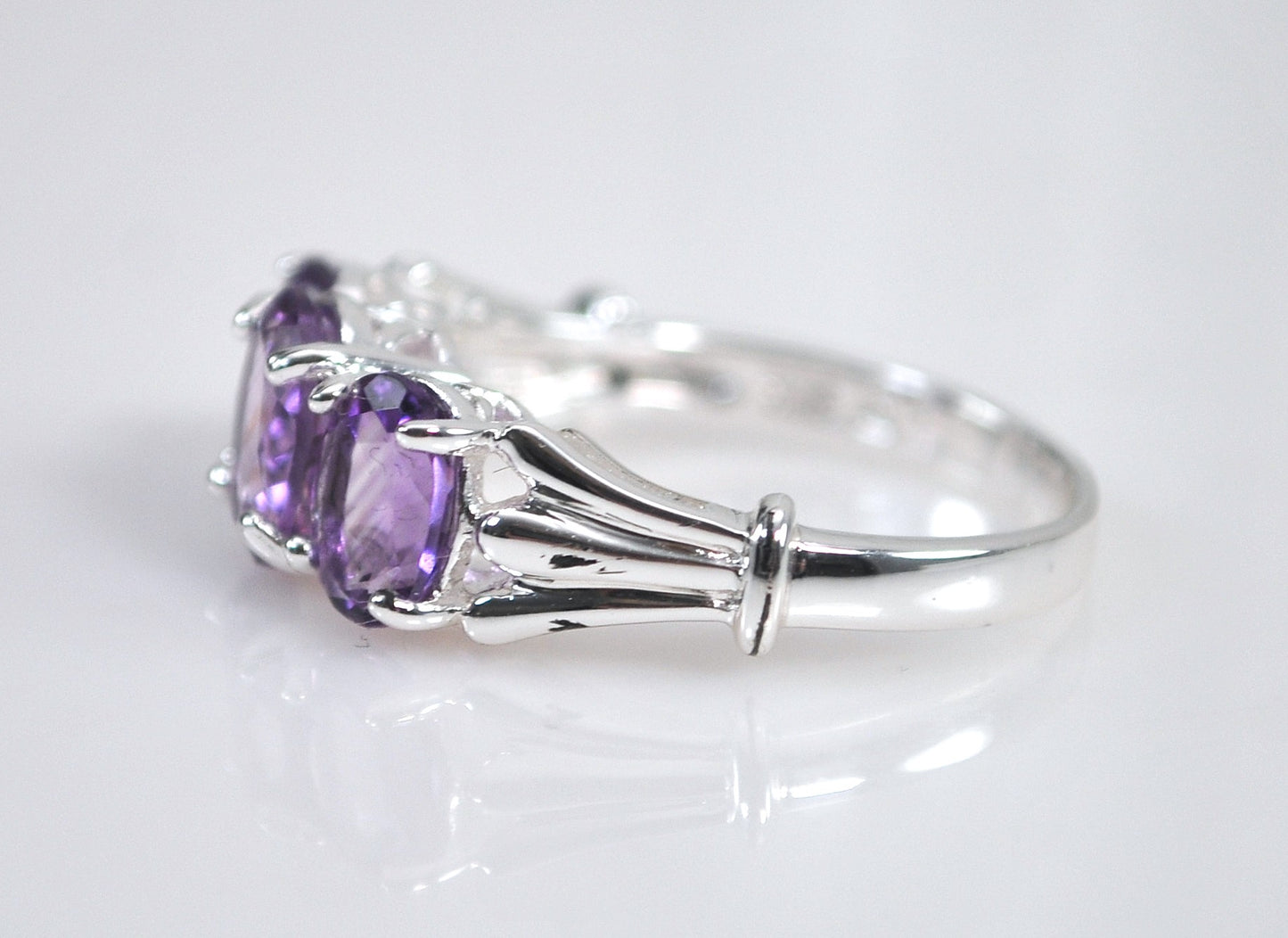 Ross Simons Sterling Silver Amethyst Ring
