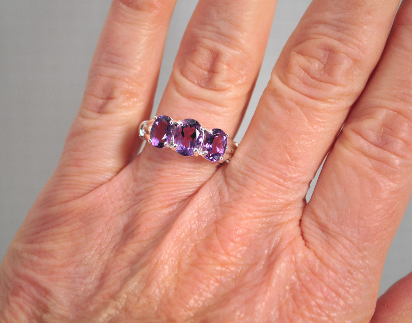 Ross Simons Sterling Silver Amethyst Ring