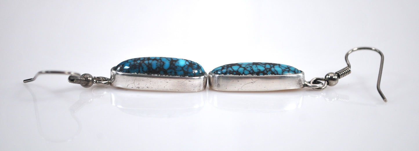 READ DESCRIPTION - Sterling Silver Turquoise Earrings