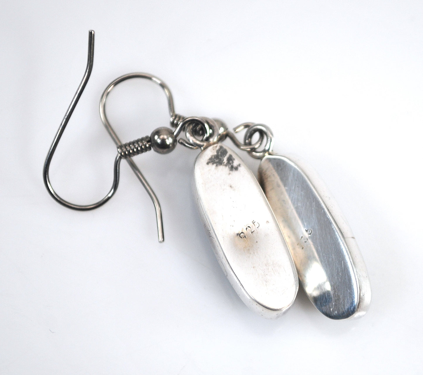READ DESCRIPTION - Sterling Silver Turquoise Earrings