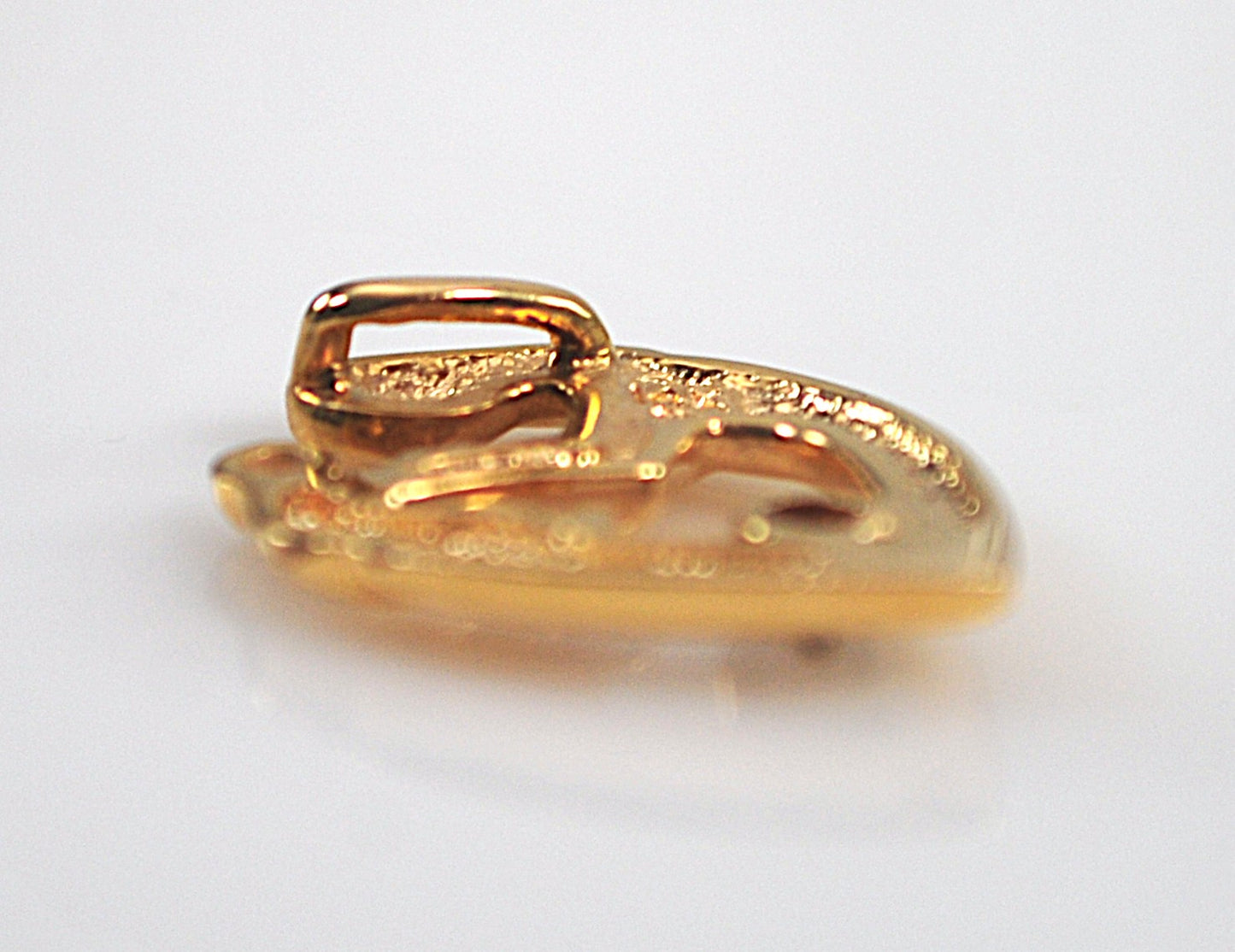 Signed 14K Gold Diamond Mother Child Pendant