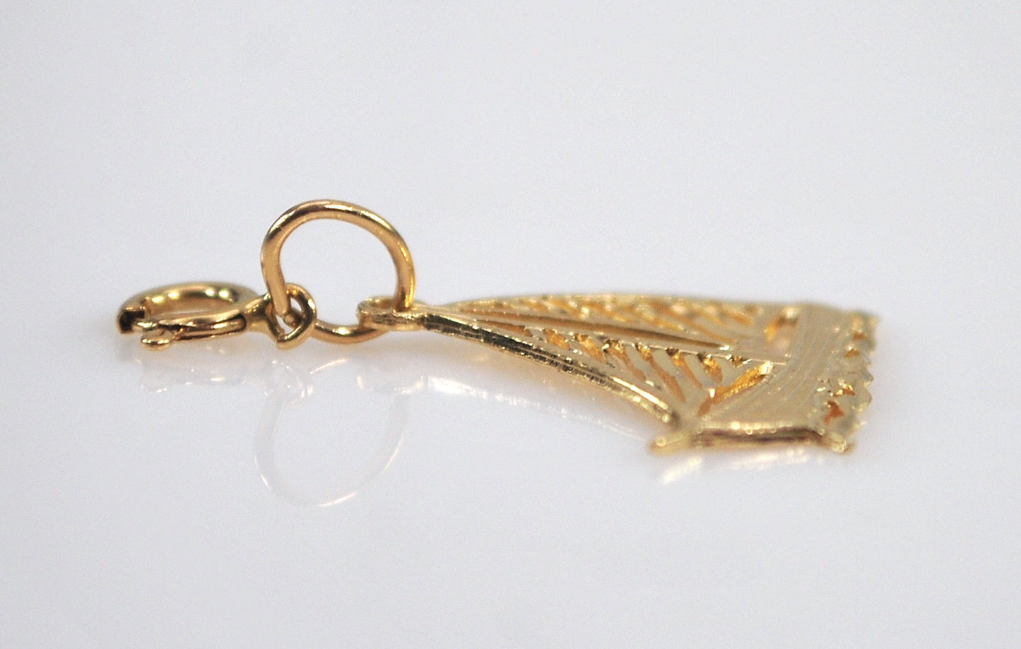 14K Gold Sailboat Charm