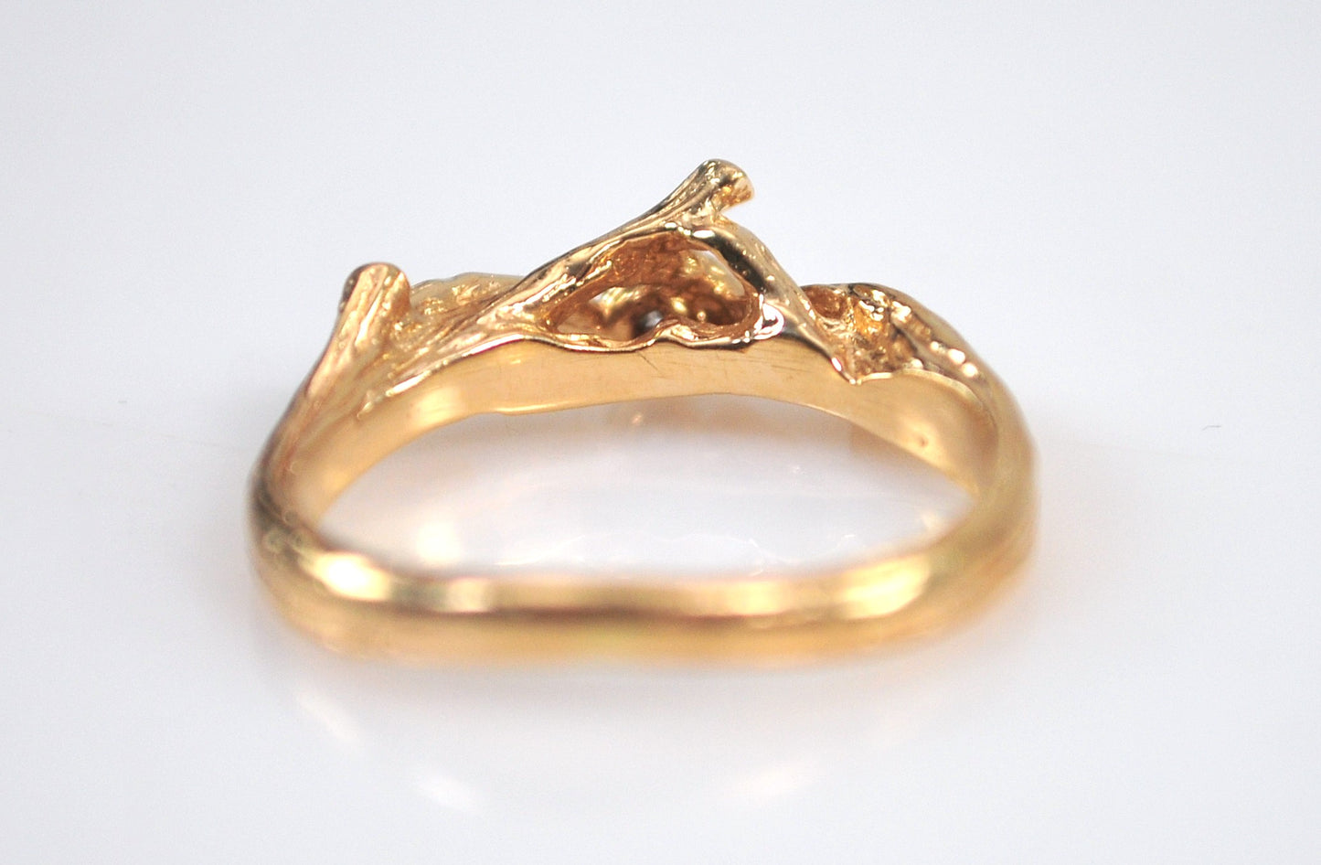 14K Gold Diamond accent Branch Ring