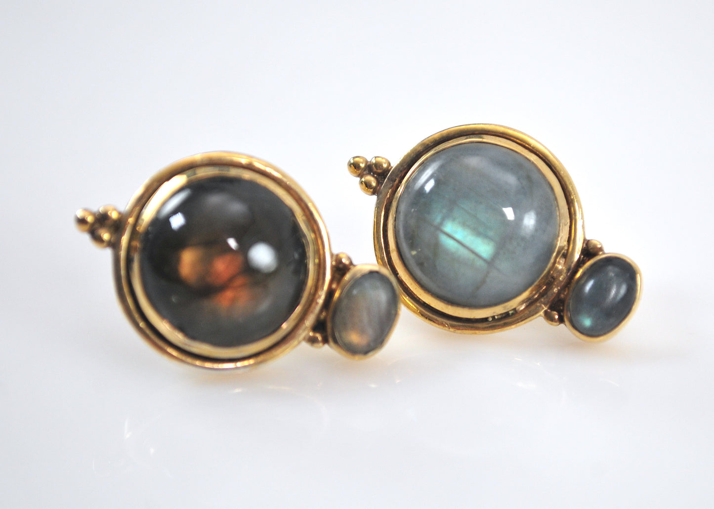 Julie Voss GOLD TONE Labradorite Earrings