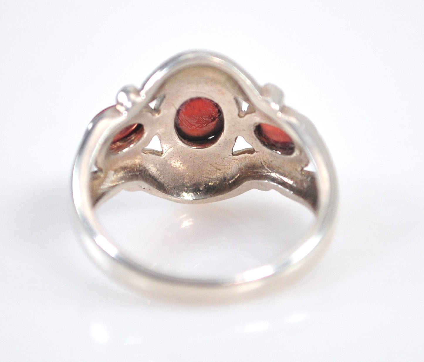 Pranda Sterling Silver Amber Ring