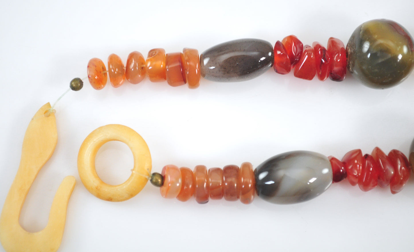 Heavy Beggar Bead Stone Necklace