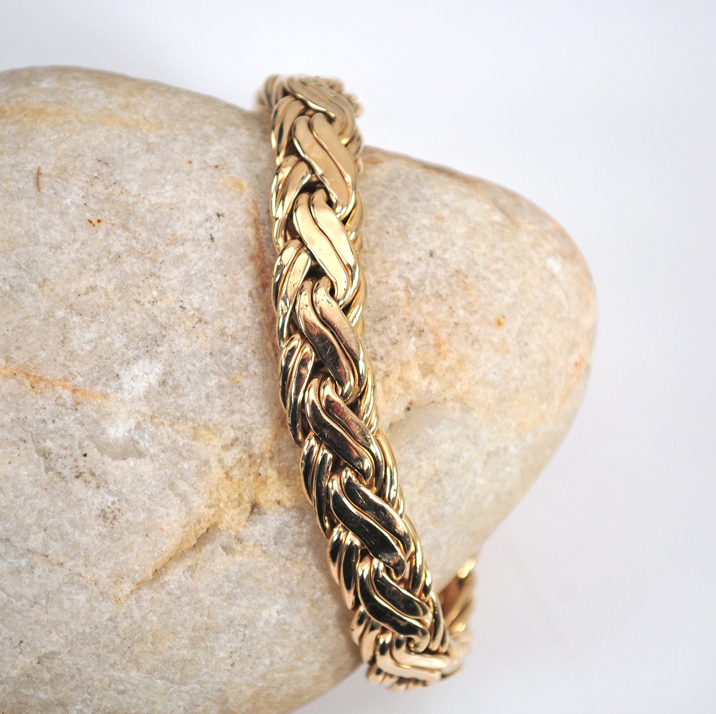 AS IS - Estate Tiffany & Co 14K Gold Weave Bracelet
