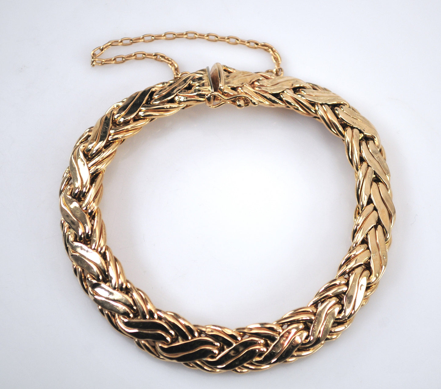 AS IS - Estate Tiffany & Co 14K Gold Weave Bracelet