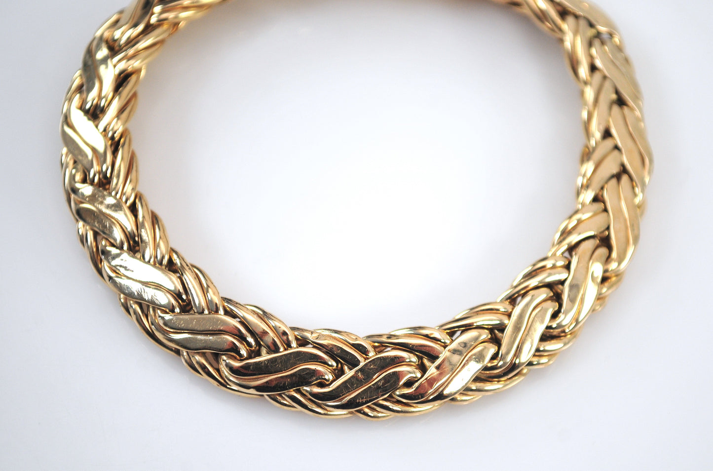 AS IS - Estate Tiffany & Co 14K Gold Weave Bracelet