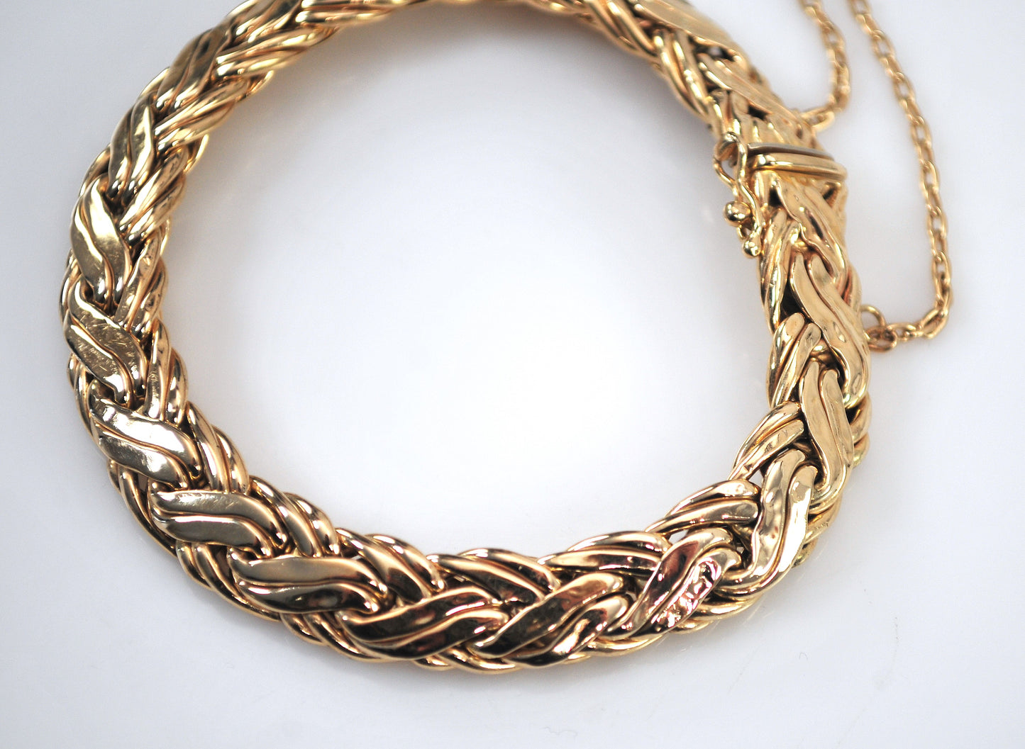 AS IS - Estate Tiffany & Co 14K Gold Weave Bracelet