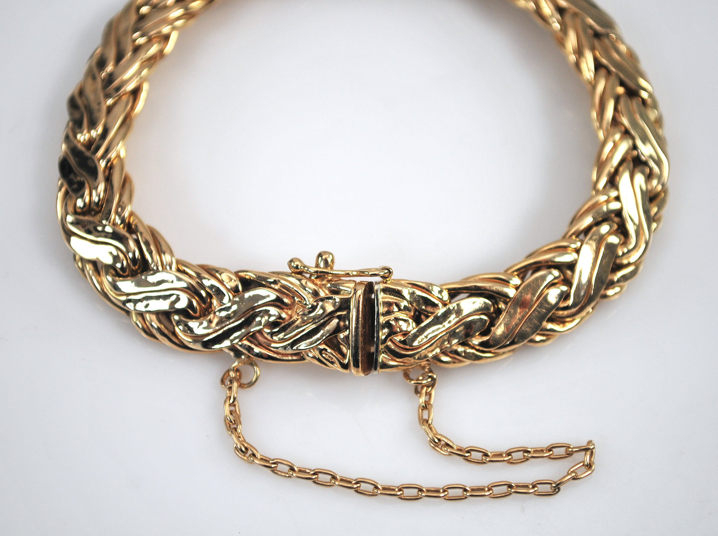AS IS - Estate Tiffany & Co 14K Gold Weave Bracelet
