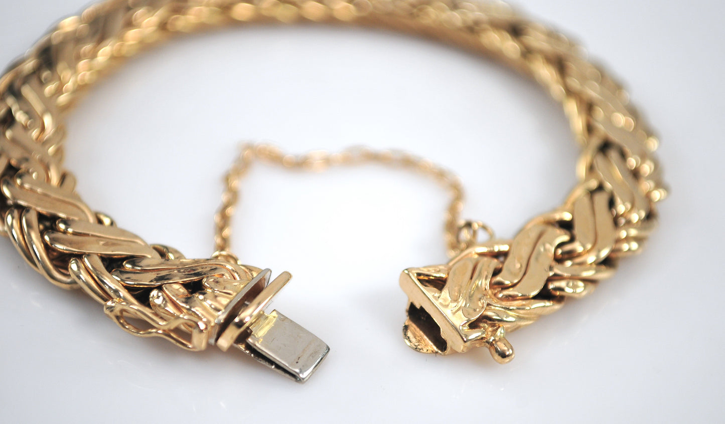 AS IS - Estate Tiffany & Co 14K Gold Weave Bracelet