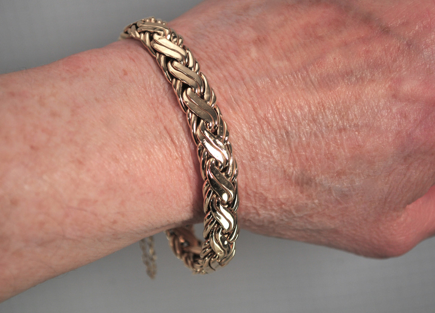 AS IS - Estate Tiffany & Co 14K Gold Weave Bracelet