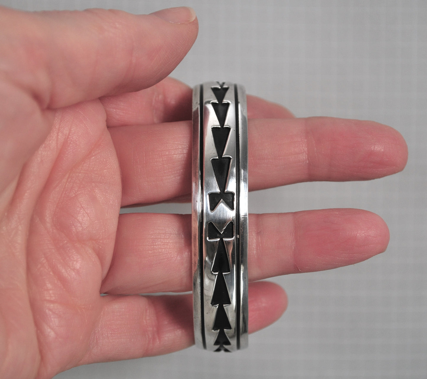 Sterling Silver T Billy Navajo Cuff Bracelet