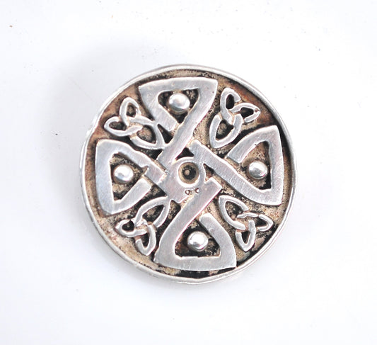 Sterling Silver Celtic Knot Medallion Pendant