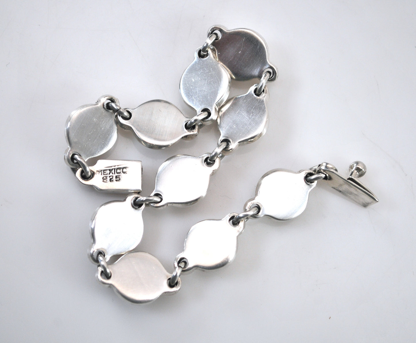 Sterling Silver Dome Circle Bracelet