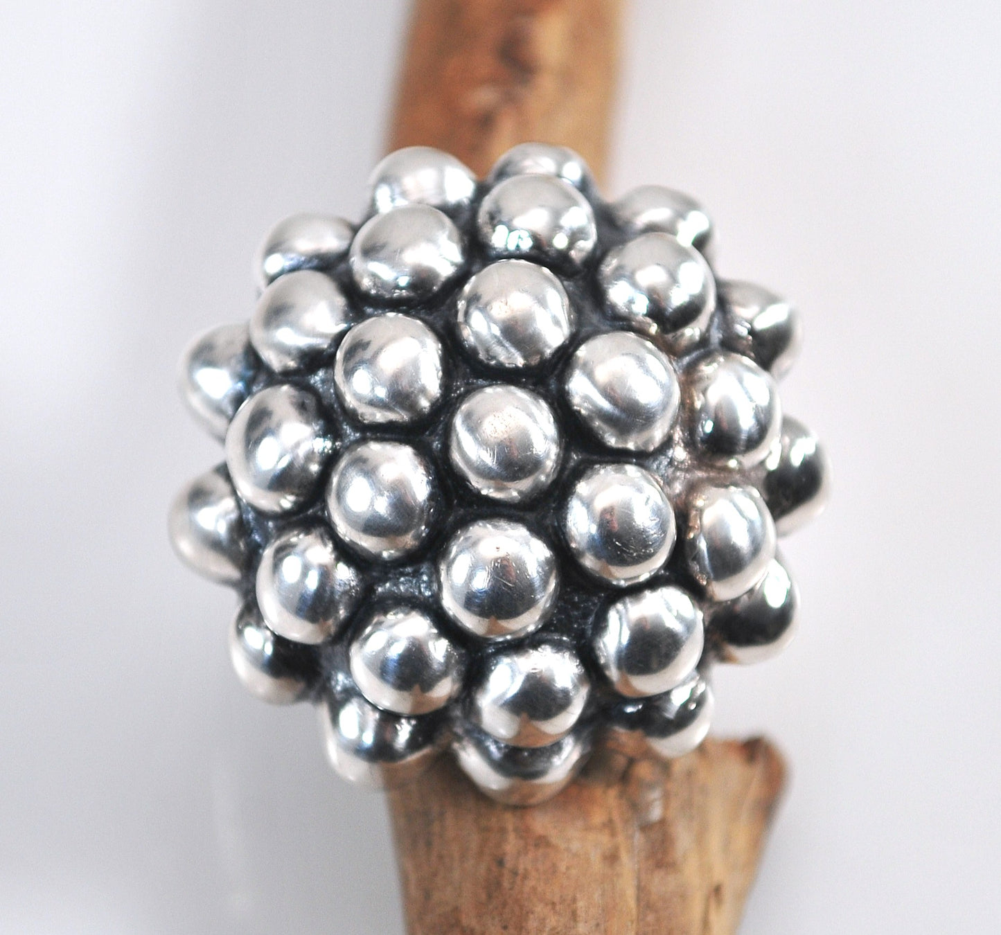 LARGE Signed Sterling Silver Chunky Ring
