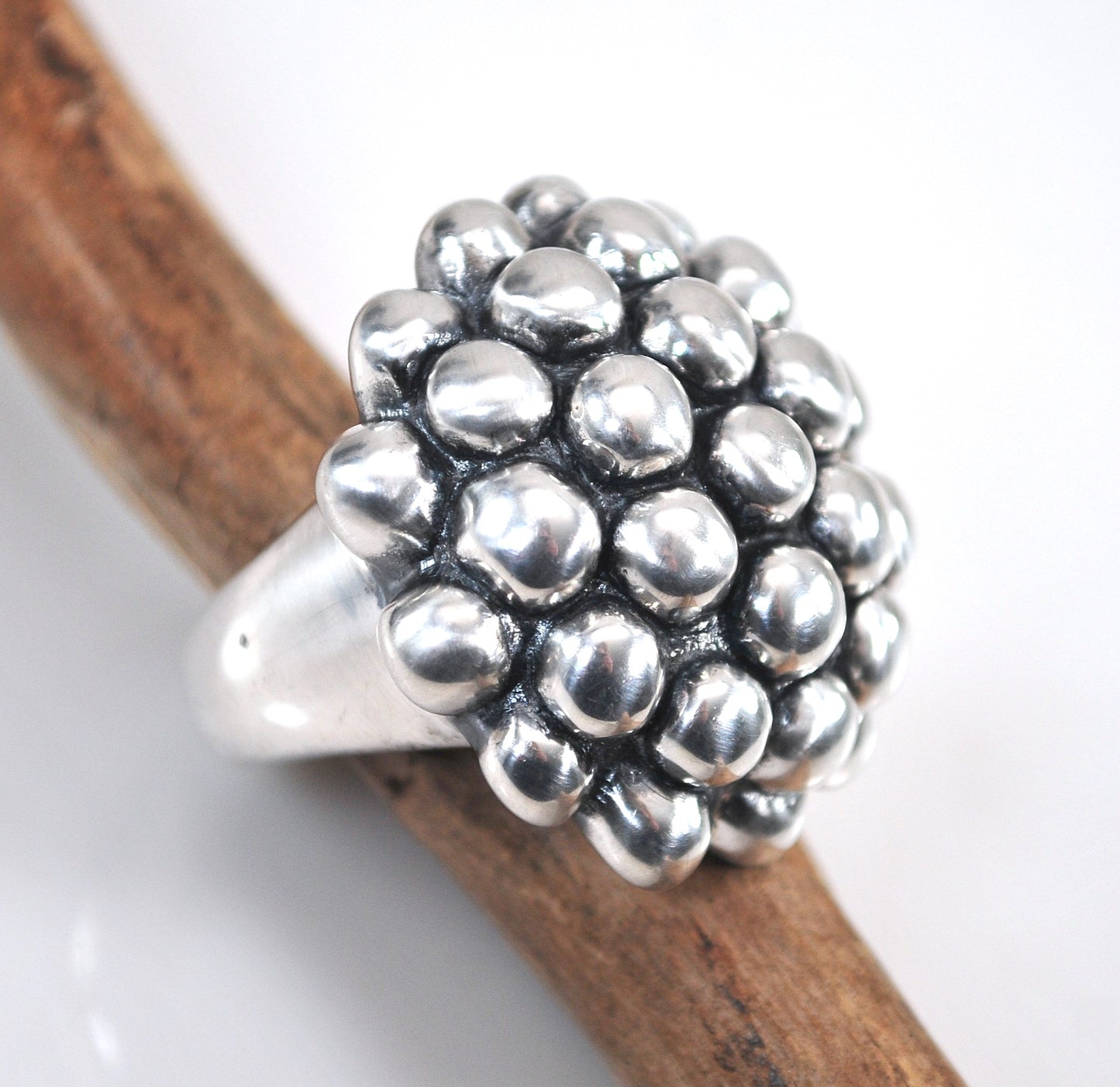LARGE Signed Sterling Silver Chunky Ring