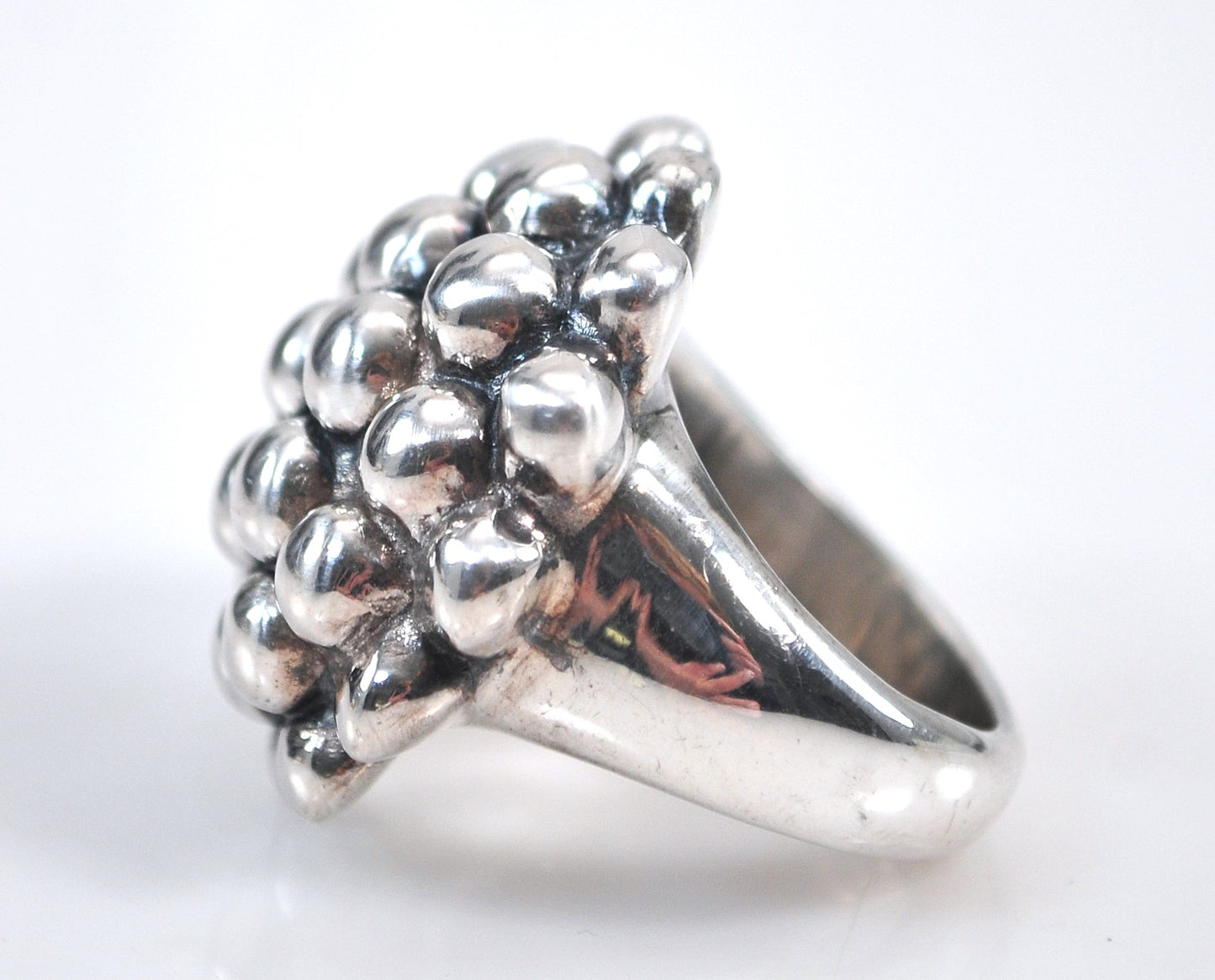 LARGE Signed Sterling Silver Chunky Ring