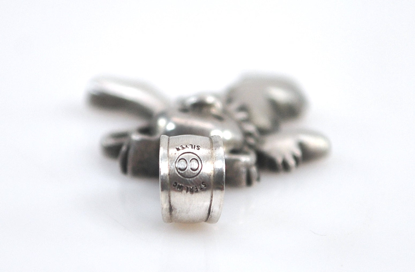 Signed Sterling Silver Grateful Dead Dancing Bear Pendant