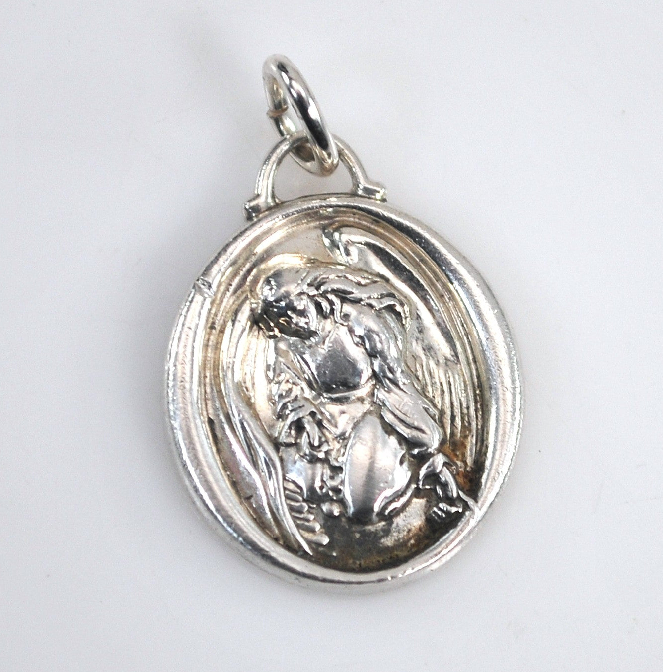 Vintage Sterling Silver Raphael Medal Pendant