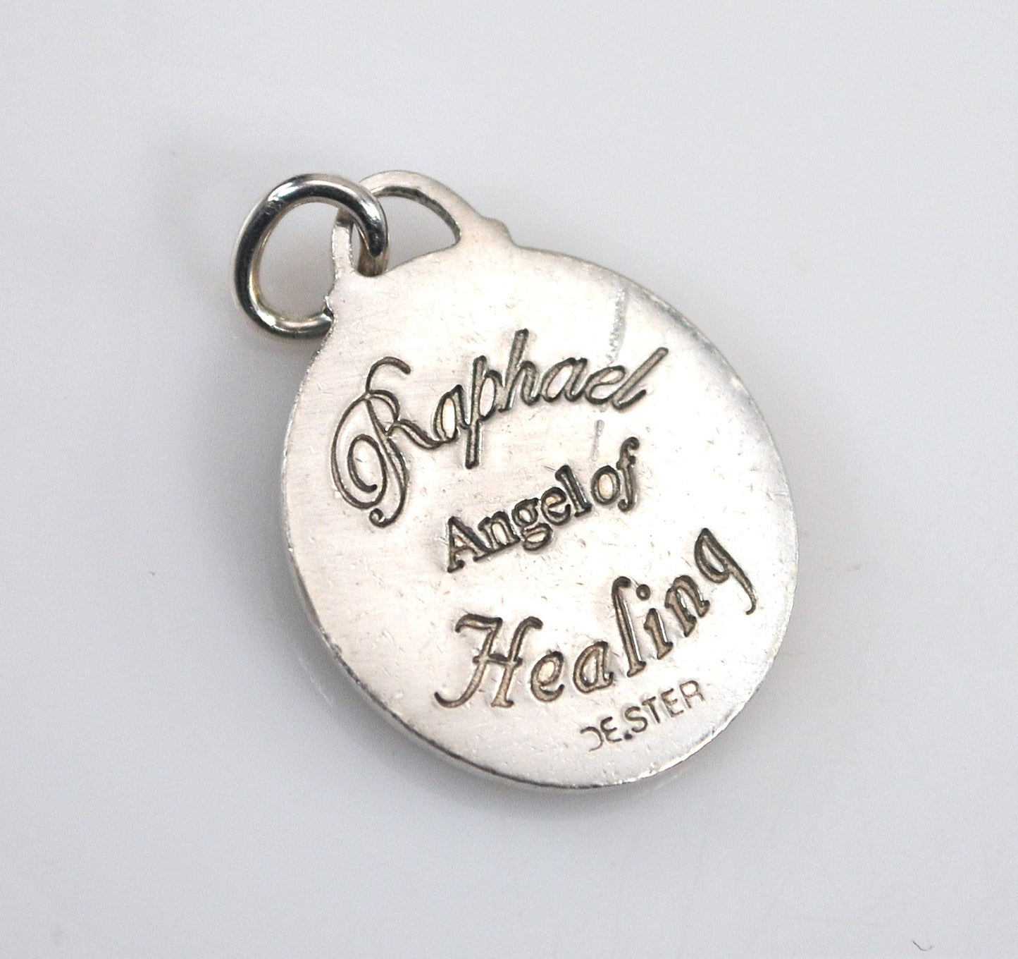 Vintage Sterling Silver Raphael Medal Pendant