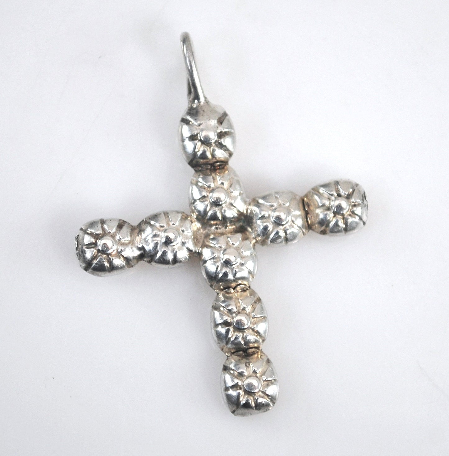 Handmade Sterling Silver Southwestern Cross Pendant