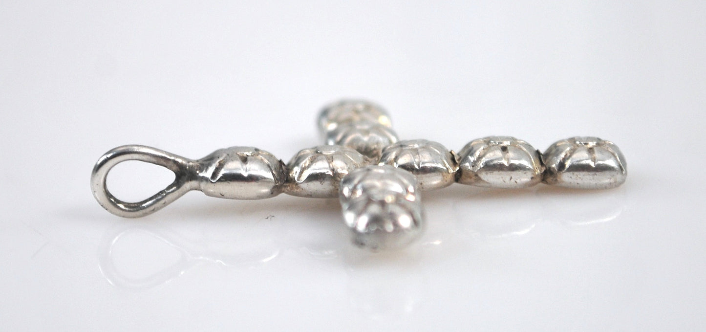 Handmade Sterling Silver Southwestern Cross Pendant