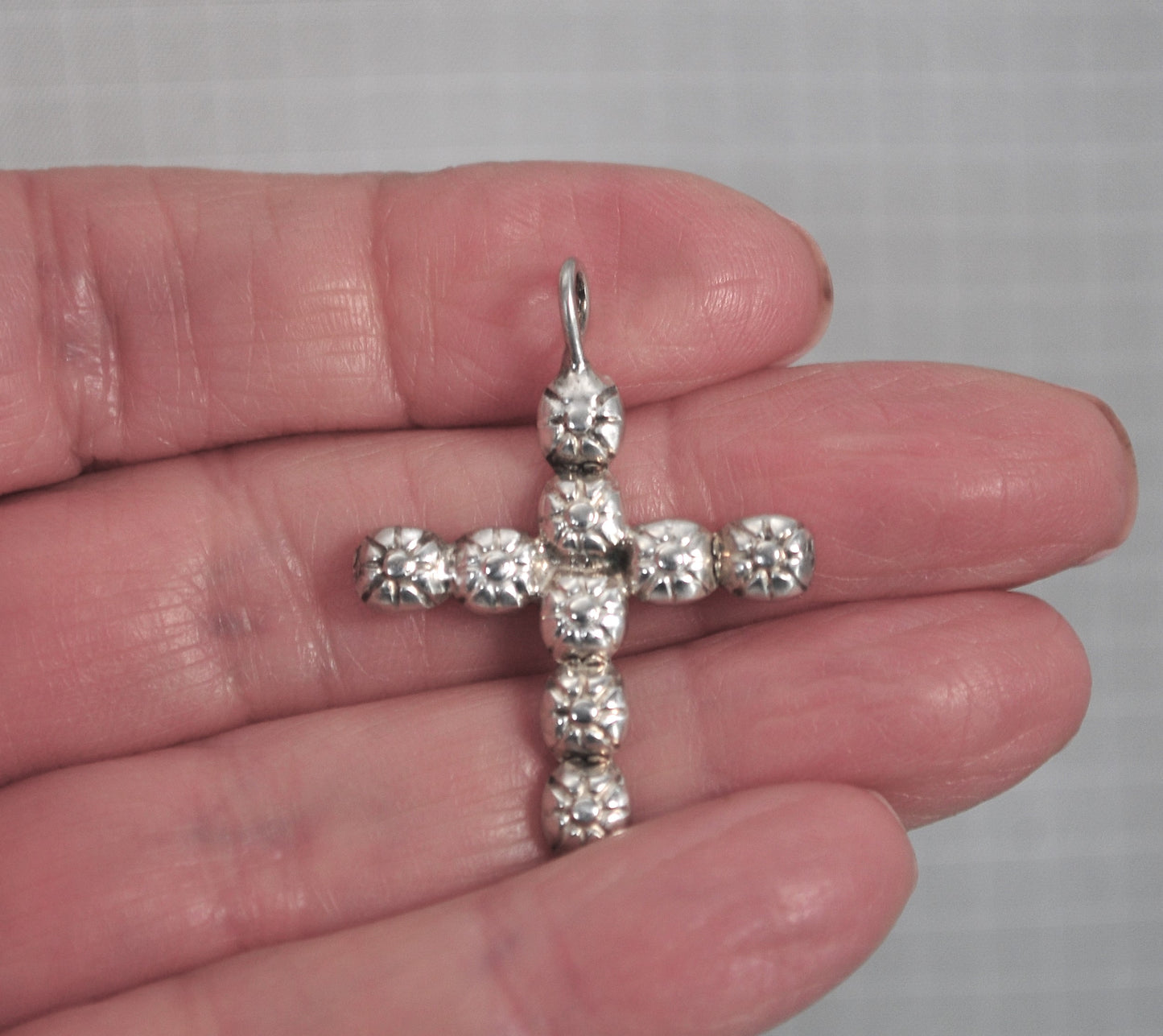Handmade Sterling Silver Southwestern Cross Pendant