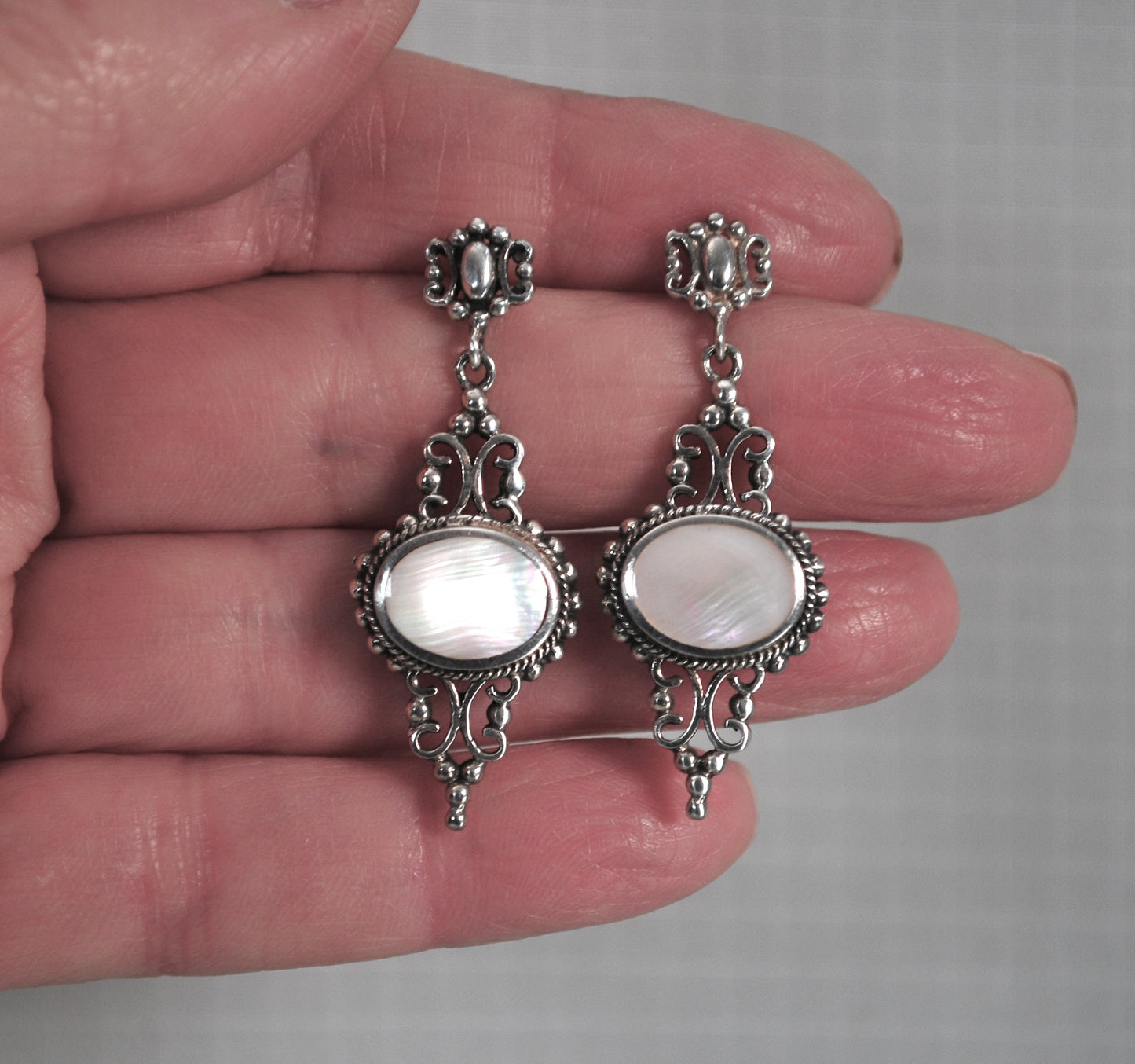 Boma Sterling Silver Mother of Pearl Earrings